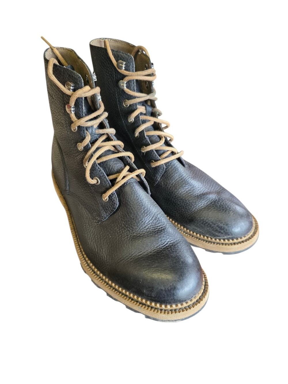 Sorel Men's Madson 6" Waterproof Black Leather Combat Boots Size 11